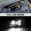 imageSAUTVS LED Headlights with Angel Eye for Polaris Ranger 570 FullSize 1625 LED Head Lights Front Lamps for Polaris Ranger 570 Full Size 20162025 Accessories