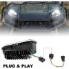 imageSAUTVS LED Headlights with Angel Eye for Polaris Ranger 570 FullSize 1625 LED Head Lights Front Lamps for Polaris Ranger 570 Full Size 20162025 Accessories