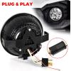 imageSAUTVS LED Headlights with Halo Ring DRL for Kawasaki Mule Pro High Low Beam Front Head Lamp Assembly for Kawasaki Mule ProFXT DXT DX FX 20152023 Accessories 2PCS