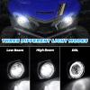 imageSAUTVS LED Headlights with Halo Ring for 20182025 Yamaha Wolverine X2 X4 85020162025 YXZ1000R YXZ 1000R Accessories High Low Beam DRL Lights Front Lamps 2PCS