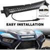 imageSAUTVS LED Hood Scoop Light for Polaris RZR XP 1000XP TurboTurbo S 20192023 Front LED Auxiliary Light Hood Accent Lamp DRL Accessories
