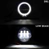 imageSAUTVS LED Low Beam Headlights with Halo Ring DRL for CanAm Outlander 500 650 800 850 1000 XMR STD XT XTP 20122022 Accessories 2PCS Replace 710006177