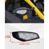 imageSAUTVS LED Side Mirror Lights for Maverick R LED Side Mirror Accent Auxiliary Lights Kit for Can Am Maverick R MAX X RS 2024 Models Accessories 2PCS Replace 715007185