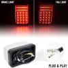 imageSAUTVS LED Tail Light Brake Light Taillight for Yamaha Rhino 450 660 700 Grizzly Big Bear Bruin Kodiak Wolverine Rhino Viking VI Accessories 2PCS Replace 5KM847100100