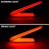 imageSAUTVS LED Tail Lights Assembly for CanAm Maverick R LED Smoked Black Taillights Rear Brake Stop Lights Tail Lamps for Can Am Maverick R MAX X RS 2024 Accessories Replace 710007646 710007647