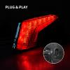 imageSAUTVS LED Tail Lights Rear Lamps Assembly with Yellow Turn Signal Light for CanAm Maverick X3 XDS XRS Max Turbo R 20172025 Accessories 2PCS 710004744LED Tail Lights