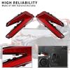 imageSAUTVS LED Taillights for Can Am X3 Red Rear Brake Stop Lights Tail Lamps for CanAm Maverick X3 XDS XRS Max Turbo R 20172025 Accessories 2PCS 710004744
