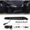 imageSAUTVS LED Turn Signal Daytime Running Lights for CanAm Spyder Front DRL Turn Signal with Yellow Flashing Lights for Can Am Spyder RT 20202025 Accessories 2PCS Replace 219401024White DRL