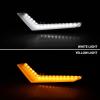 imageSAUTVS LED Turn Signal Fang Lights DRL Daytime Running Lights with White Yellow Light for Can Am Defender ampamp Defender Max 2020  Commander ampamp Commander Max 2021 Accessories2PCS