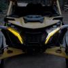 imageSAUTVS LED Turn Signal Fang Lights for CanAm Maverick R Front DRL Auxiliary Accent Lamps with Yellow Flashing Lights for Can Am Maverick R MAX X RS 2024 Models Accessories