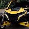imageSAUTVS LED Turn Signal Fang Lights for CanAm Maverick R Front DRL Auxiliary Accent Lamps with Yellow Flashing Lights for Can Am Maverick R MAX X RS 2024 Models Accessories