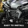 imageSAUTVS LED Turn Signal Fang Lights for Honda Talon 1000 Front Grille Accent Lights Signature Grill Lamps for Honda Talon 1000R 1000X 1000X4 20222025 Accessories2PCS