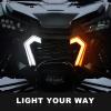 imageSAUTVS LED Turn Signal Fang Lights for Honda Talon 1000 Front Grille Accent Lights Signature Grill Lamps for Honda Talon 1000R 1000X 1000X4 20222025 Accessories2PCS