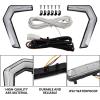 imageSAUTVS LED Turn Signal Fang Lights for Polaris General 10004XPXP4 1000 20162025 Accessories Grille Accent Lamps Signature Lights Grill Lamps One Pair