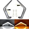 imageSAUTVS LED Turn Signal Fang Lights for Polaris RZR XP 1000 XP Turbo 20192023RZR Trail S 20212025 Front Signature Accent Fang Lights Grill Lamps One Pair Replace 2884871