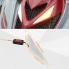 imageSAUTVS LED Turn Signal Fang Lights for Yamaha Raptor 700 Front Grille Accent Lights Signature Grill Lamps for Yamaha Raptor 700 700R 20132025 Accessories2PCS