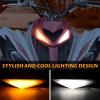 imageSAUTVS LED Turn Signal Fang Lights for Yamaha Raptor 700 Front Grille Accent Lights Signature Grill Lamps for Yamaha Raptor 700 700R 20132025 Accessories2PCS