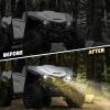 imageSAUTVS LED Turn Signal Fang Lights for Yamaha Wolverine X2 X4 Front Grille Accent Lights Signature Lights Grill Lamps for Yamaha Wolverine X2 X4 850 1000 20182025 Accessories 2PCS