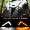 imageSAUTVS LED Turn Signal Fang Lights for Yamaha Wolverine X2 X4 Front Grille Accent Lights Signature Lights Grill Lamps for Yamaha Wolverine X2 X4 850 1000 20182025 Accessories 2PCS