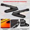 imageSAUTVS LED Turn Signal Tail Lights Assembly Smoked Black Rear Lamps with Yellow Flashing Lights for CanAm Maverick R MAX X RS 2024 Accessories Replace 710007646 710007647