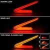 imageSAUTVS LED Turn Signal Tail Lights Assembly Smoked Black Rear Lamps with Yellow Flashing Lights for CanAm Maverick R MAX X RS 2024 Accessories Replace 710007646 710007647