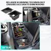 imageSAUTVS Left ampamp Right Under Seat Storage Box for Ranger 570 500 1521 Underseat Storage Bin Set Organizer Tray for Polaris Ranger 500 570 Mid Size 50quot Wide 20152021 Accessories 2PCS Left ampamp Right
