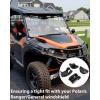 imageSAUTVS Lock ampamp Ride Windshield Clamp Kit for Polaris Ranger 1000 900 XPRanger 570 Midsize SP 570General 1000XP HeavyDuty Reinforced Polyamide Materials2PCS