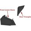 imageSAUTVS Lower Door Panels for Polaris RZR 900 50 inch 50quot Lower Door Insert Panels with Builtin Metal Frame for Polaris RZR 900FOXEPSEPX XC 20152020 2 Doors Replace 2880207