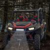 imageSAUTVS Mesh Grille with LED Spotlight for Polaris General 1000 XP 10004 20162025 Accessories Front Mesh Grill with LED Light Bar
