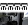 imageSAUTVS Plastic Door Net Buckle Clip for Polaris Ranger 1000 XP Black Door side safety Net Fastener for Polaris Ranger Crew 900 1000 XP 20162020 Accessories 4PCS Replace 5452505