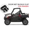 imageSAUTVS Plastic Door Net Buckle Clip for Polaris Ranger 1000 XP Black Door side safety Net Fastener for Polaris Ranger Crew 900 1000 XP 20162020 Accessories 4PCS Replace 5452505