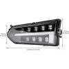 imageSAUTVS Ranger LED Headlight Assembly LED Head light Front Lamp with DRL Halo Kit for Polaris Ranger 570 MidSizeDieselCrew 900 Crew 570 Accessories