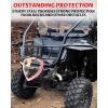 imageSAUTVS Rear Bumper for Honda Talon 1000 Combined Black Rear Brush Guard Protector Heavy Duty Bumper for Honda Talon 1000R 1000X 1000X4 20192025 Accessories