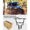 imageSAUTVS Rear Bumper for Honda Talon 1000 Combined Black Rear Brush Guard Protector Heavy Duty Bumper for Honda Talon 1000R 1000X 1000X4 20192025 Accessories