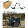 imageSAUTVS Rear Bumper for Polaris General 1000XP 10004 20162025 Accessories Heavy Duty Black Rear Brush Guard Protector Bumper Replace 2884345
