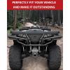 imageSAUTVS Rear Bumper for Polaris Sportsman 400 500 570 600 700 800 20022020 Heavy Duty Steel Rear Brush Guard Back Bumper Guard Protector Accessories