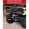imageSAUTVS Rear Bumper with LED Light for Honda Pioneer 520 20212025 Black Steel DoubleTube Rear Brush Guard Protector with LED Accent Light for Honda Pioneer 520 Accessories