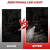 imageSAUTVS Rear Bumper with Light for Polaris Ranger XP 900 1000 Heavy Duty Rear Brush Guard Bumper with LED Accent Light for Polaris Ranger XP 900 20132019 Ranger XP 1000 20182025 Accessories