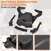 imageSAUTVS Rear Passenger Seat with Foot Pegs for Ryker 2Up Passenger Soft Seat with Grab Handles Foot Pedals for Can Am Ryker All Models Accessories Replace 219400842 MAX Mount 219400800 Required