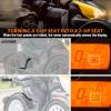 imageSAUTVS Rear Passenger Seat with Foot Pegs for Ryker 2Up Passenger Soft Seat with Grab Handles Foot Pedals for Can Am Ryker All Models Accessories Replace 219400842 MAX Mount 219400800 Required