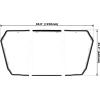 imageSAUTVS Rear Windshield for Kawasaki Teryx KRX 1000 2024 Heavy Duty Full Clear Combined Back Windshield Window Full Rear Windscreen for Kawasaki Teryx KRX 1000 20202025 Accessories