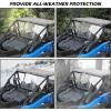 imageSAUTVS Rear Windshield for Kawasaki Teryx KRX 1000 2024 Heavy Duty Full Clear Combined Back Windshield Window Full Rear Windscreen for Kawasaki Teryx KRX 1000 20202025 Accessories