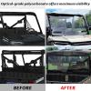 imageSAUTVS Rear ampamp Front Windshields for Ranger 1000XP 1000 1725 Clear Front and Rear Poly Full Windshields Windows for Polaris Ranger XP 1000Ranger 1000XP 900DieselCrew 20172025 Accessories