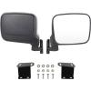 imageSAUTVS Rearview Side Mirrors for Polaris Ranger 500 570 900 Adjustable Folding Side View Mirrors for Polaris Ranger 500 570 XP 900 20142022 Accessories 2PCS
