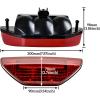 imageSAUTVS Red LED Tail Light Assembly for Honda Pioneer 500 Rear Brake Stop Light Tail Lamp for Honda TRX250 300 400EX 400X 500 700XX MUV700 20052024 Accessories 1PCS Replace 33700HN1A71