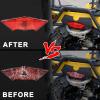imageSAUTVS Red Tail Light Housing for CanAm Outlander 0823 Rear Brake Stop Lamp Taillight Lense Cover for Can Am Outlander Max 400 500 650 800 20082023 Accessories 1PCS Replace 710001203
