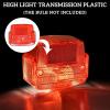 imageSAUTVS Red Tail Light Housing for Kawasaki Mule Tail Lamp Lens for Kawasaki Mule 19902020 Accessories 1PC Replace 230261019