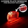 imageSAUTVS Red Tail Light Lens Taillight Cover Brake Lights Lens Tail Lamp Housing for Yamaha Wolverine Kodiak Grizzly Big Bear Bruin Viking Accessories Replace 5KM8471001005KM8472C1000