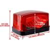 imageSAUTVS Red Tail Light Lens Taillight Cover Brake Lights Lens Tail Lamp Housing for Yamaha Wolverine Kodiak Grizzly Big Bear Bruin Viking Accessories Replace 5KM8471001005KM8472C1000