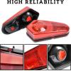imageSAUTVS Red Tail Lights Housing for Polaris Sportsman RZR ACE 0525 Rear Brake Stop Lamp Lense Cover for Polaris Sportsman 450 500 800 RZR ACE 20052025 Accessories 2PCS Replace 2411153 ampamp 2411154